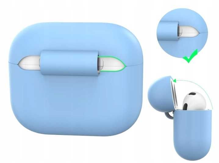 Pokrowiec Etui Case do airpods 3 miękkie silikonowe AHASTYLE - obrazek 3