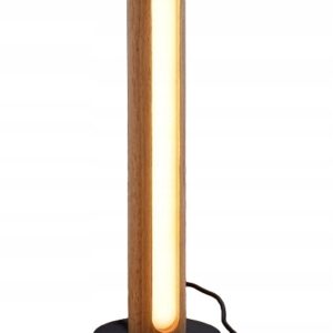 Lampa stołowa LED, drewniana, dotykowa, ściemniana, 3 barwy EDISHINE
