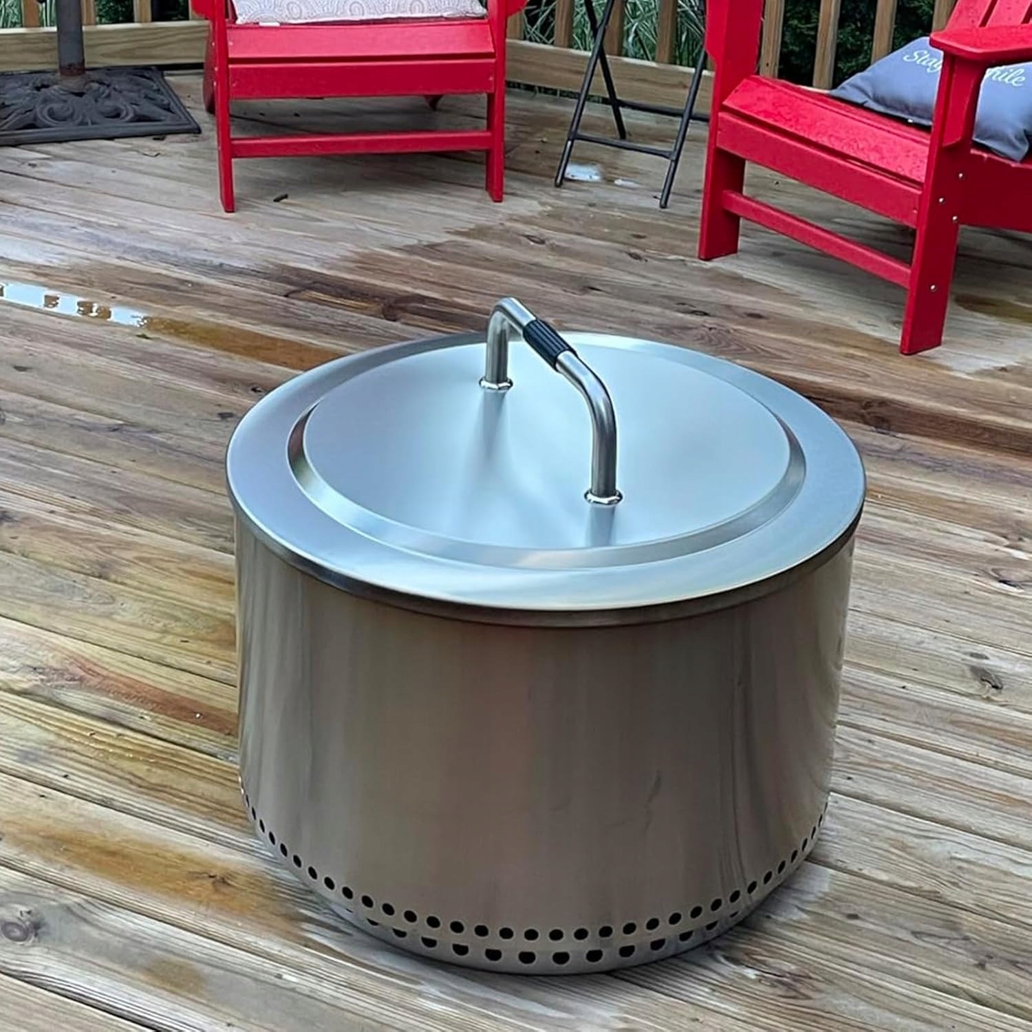 PODSTAWA wnetylacyjna pod palenisko ogrodowe, grilla, STOJAK STAL 33cm - obrazek 6