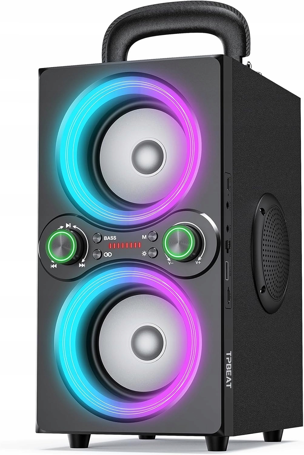 Głośnik Bluetooth, 80 W, bezprzewodowy duży bas boost, 100 dB TPBEAT