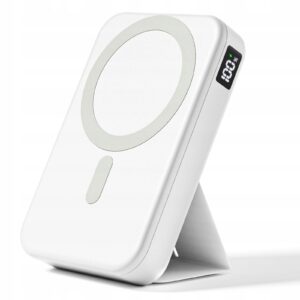 Power Bank 12000 mAh Magsafe, Ładowanie Bezprzewodowe W16, PD 22.5W, USB-C