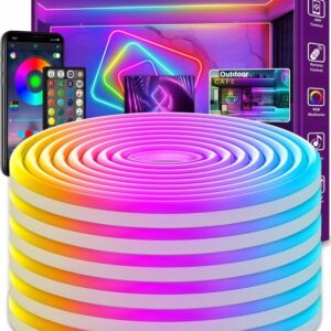 TAŚMA LED NEON 36M RGB BLUETOOTH APLIKACJA PILOT IP65 24V niedostepna