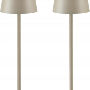 Zestaw 2 ściemnialnych lamp stołowych LED 3000K – USB-C, wodoodporne IP54
