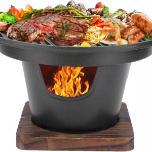 Bezdymny mini Grill BBQ Płyta Kuchenka. Przenośny,lekki, turystyczny.