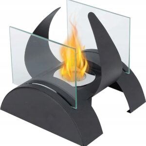 Biokominek wolnostojący SAURON czarny TORNADO FLAME