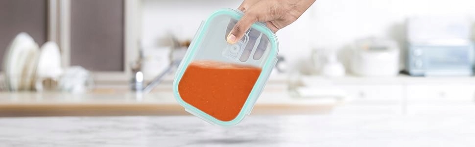 Szklany Pojemnik na Żywność z Pokrywką Winter Shore 630 ml, Bez BPA - obrazek 14