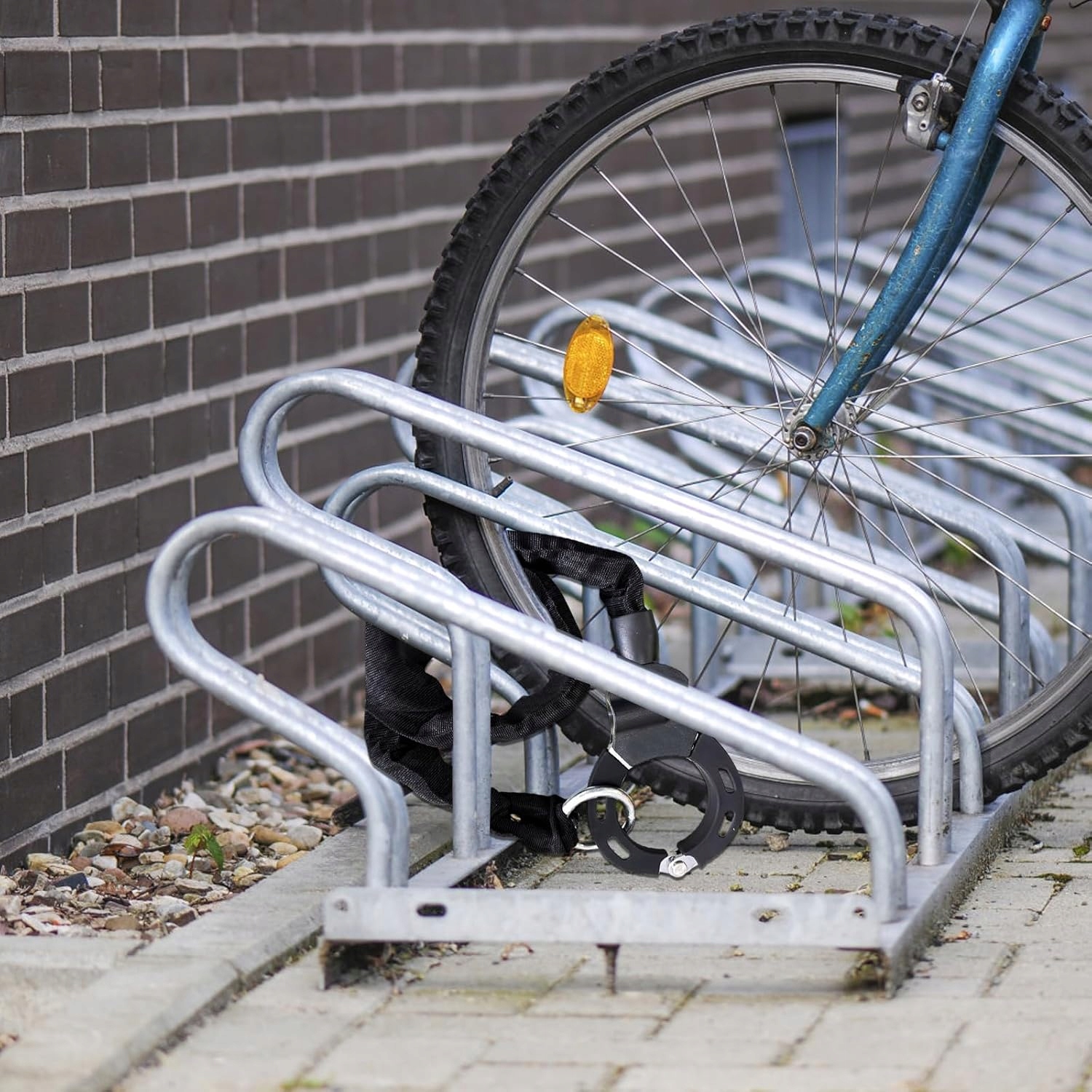 ŁAŃCUCH KŁÓDKA ZAMEK do hulajnogi rowera motoru ZABEZPIECZENIE blokada - obrazek 5