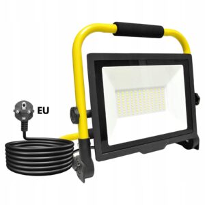 HALOGEN NAŚWIETLACZ LAMPA LED PRZENOŚNY Z PRZEWODEM 2,7M 75W