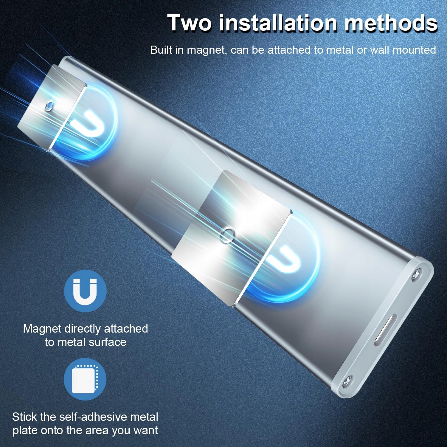 lampka podszafkowa z czujnikiem ruchu usb c 20cm, zestaw 5szt. niedostepny - obrazek 6