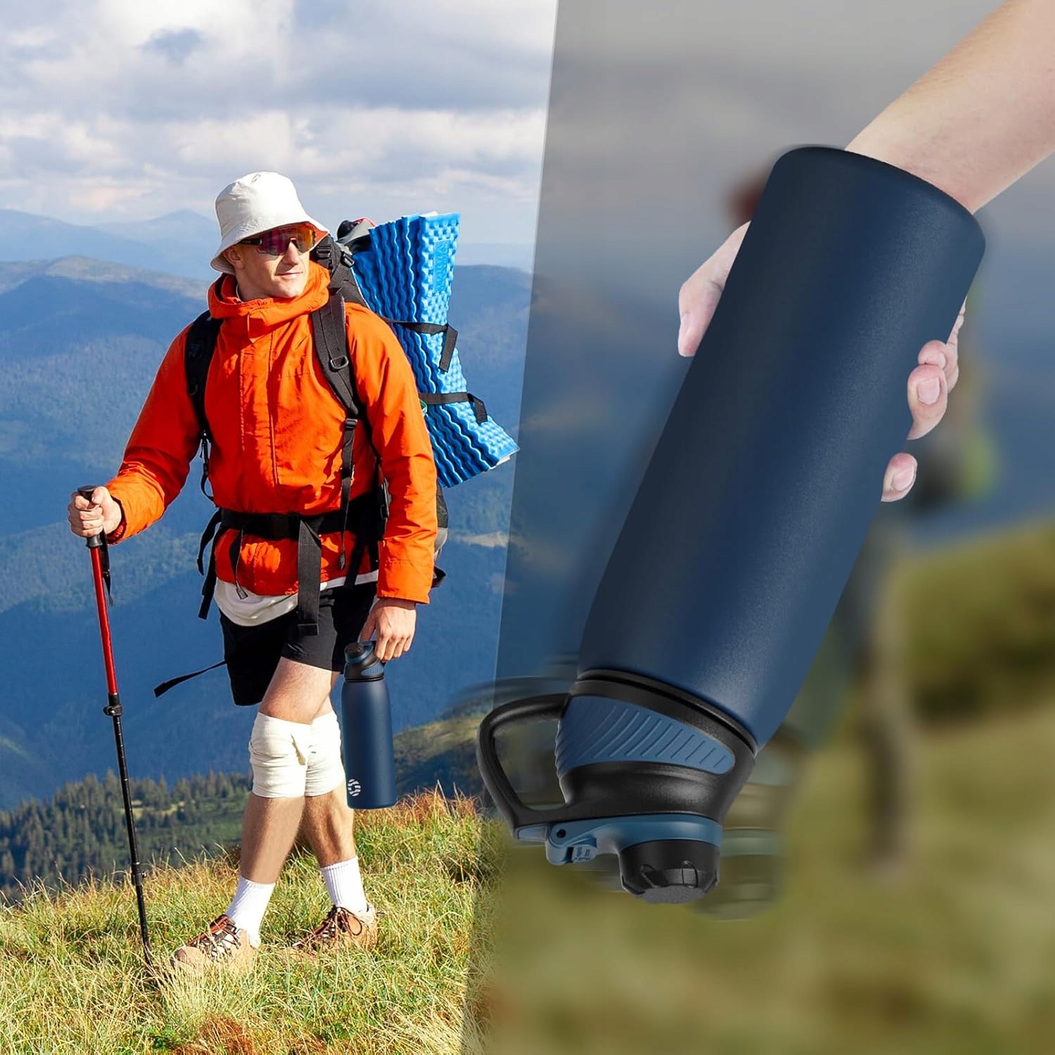 Butelka sportowa z magnetyczną nakrętką Fjbottle 1L do napojów gazowanych - obrazek 6