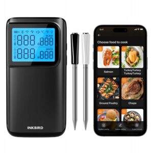 Termometr do grilla bezprzewodowy INKBIRD INT-12E-BW WiFi 5G Bluetooth 5.4