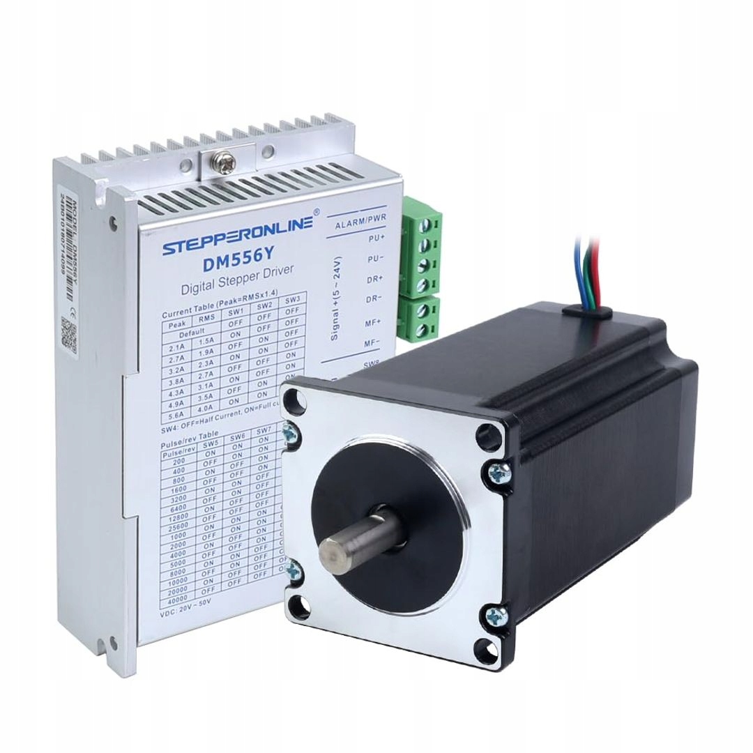 Silnik krokowy Stepperonline 1-osiowy Cnc 3 Nm, 5 A wał 8 mm NEMA 23