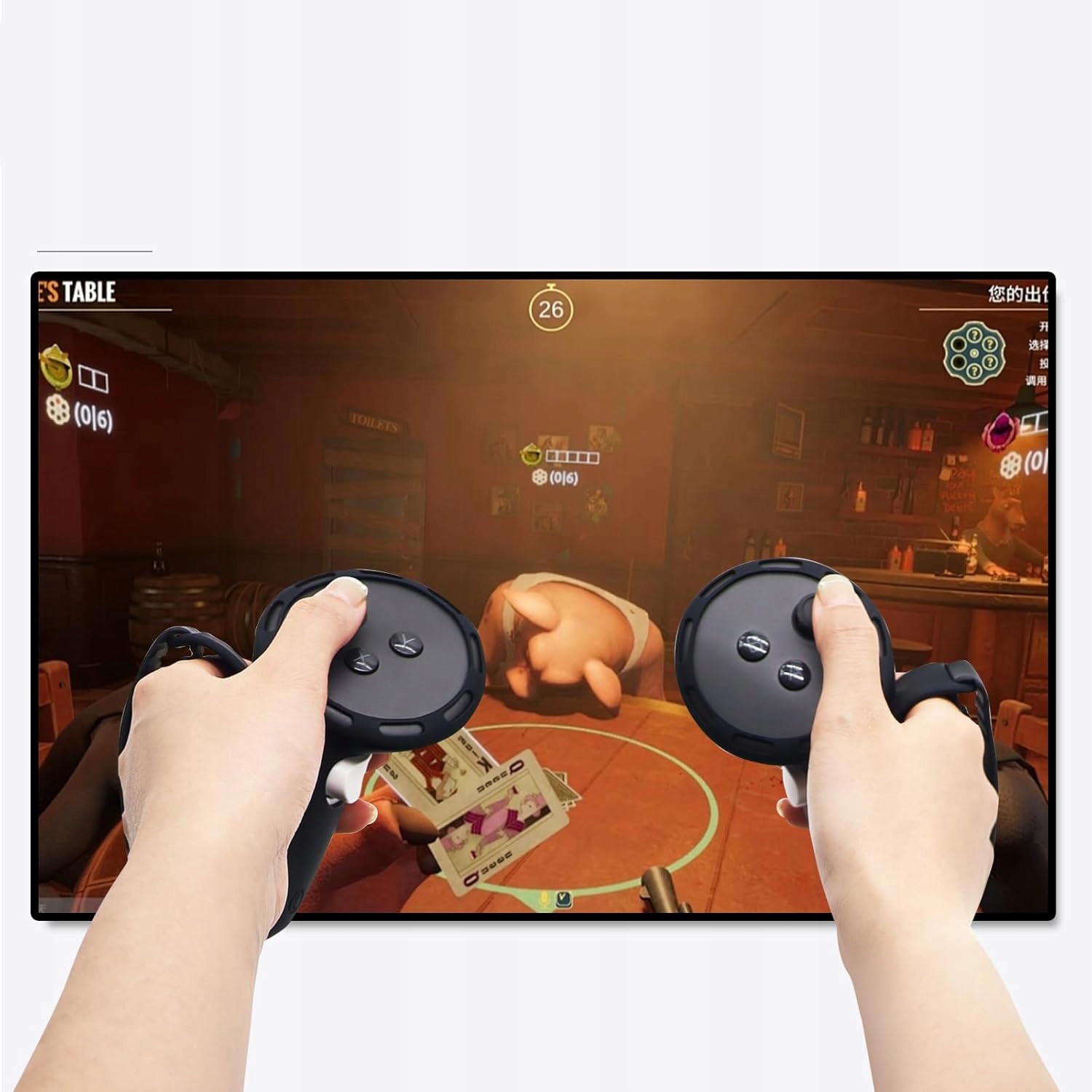 POKROWIEC NA UCHWYTY VR ZESTAW 2 SZT antypolizgowe, do Meta Quest3 - obrazek 6