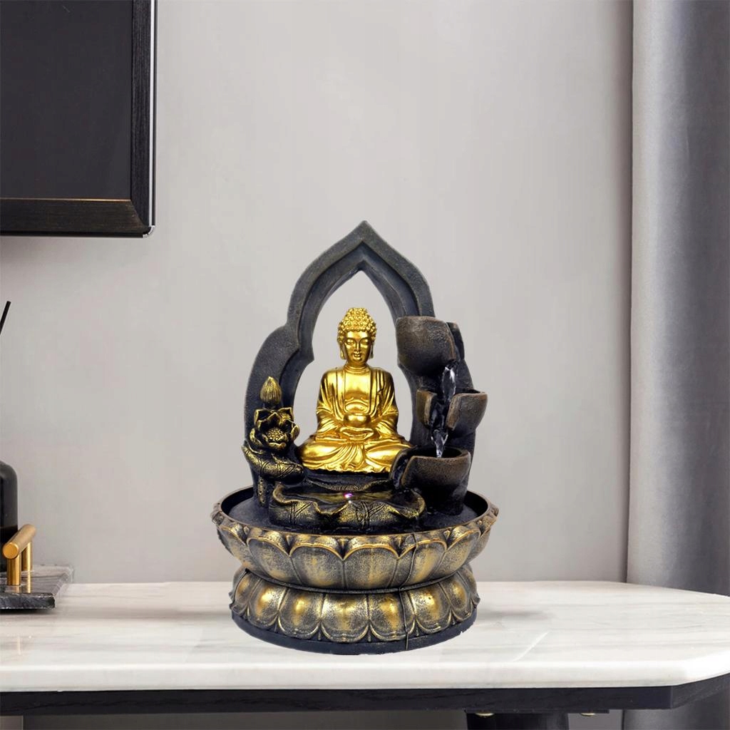 FONTANNA STOŁOWA Z WODOSPADEM, Feng Shui DEKORACJA, MEDYTACJA, BUDDA - obrazek 5