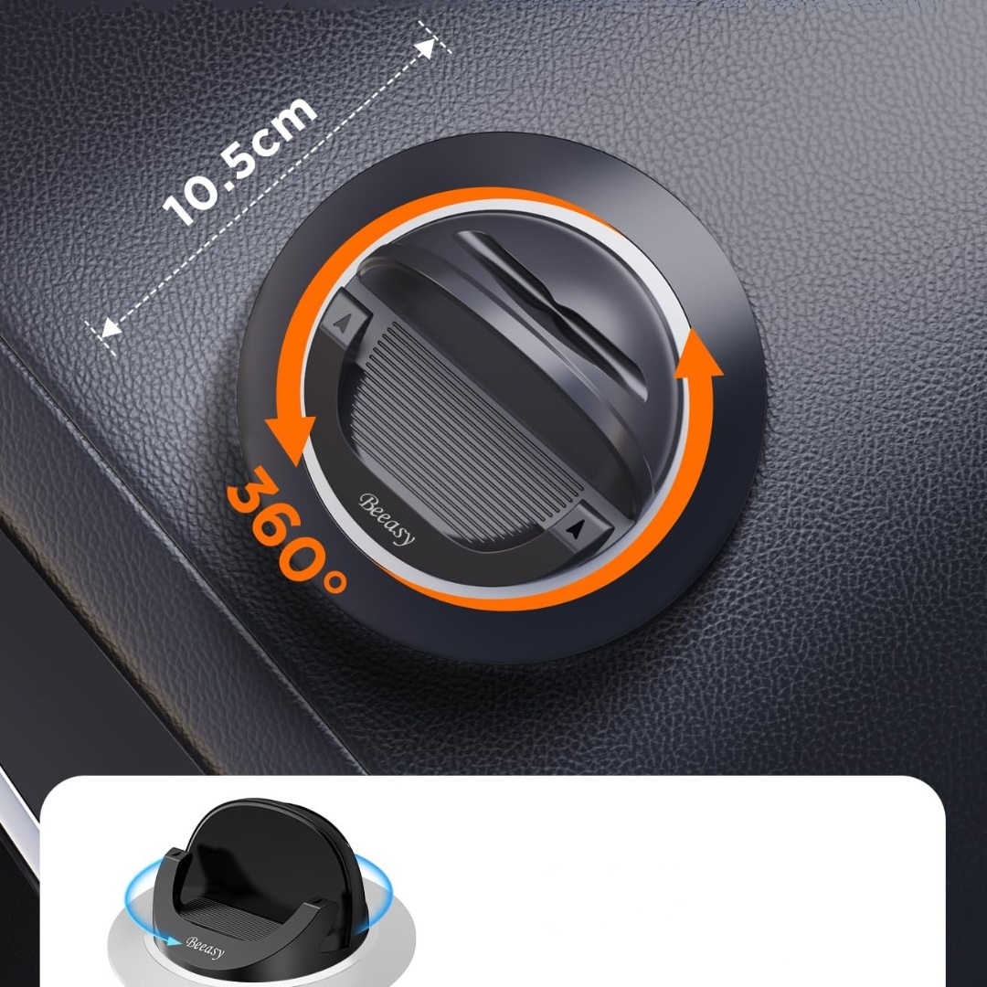 BEEASY Uchwyt Samochodowy Na Telefon 360° Do iPhone Android - obrazek 5