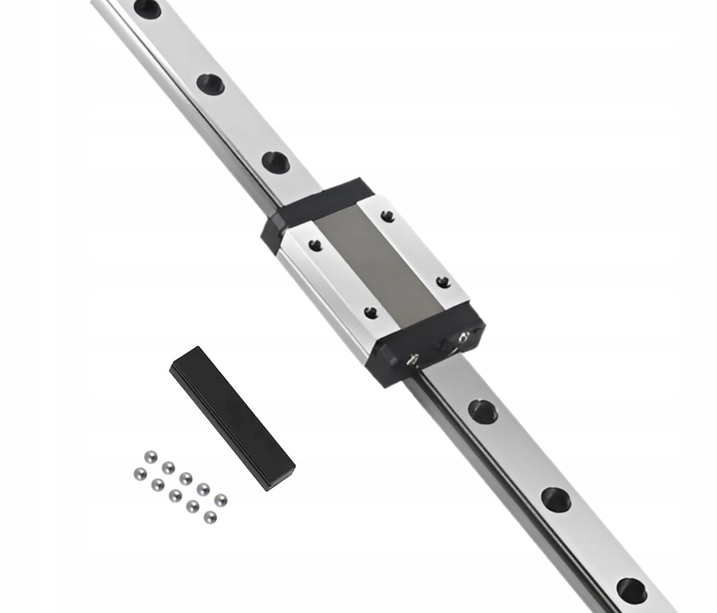 MGN9H 450mm Mini prowadnica liniowa ze stali łożyskowej z blokiem ślizgowym - obrazek 6