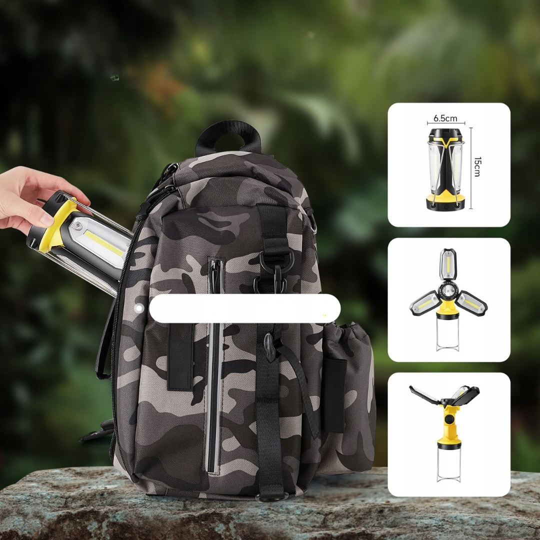 LAMPA KEMINGOWA, LATARKA LED Z AKUMULATOREM, 400 lm, 6 TRYBÓW, POWERBANK - obrazek 10