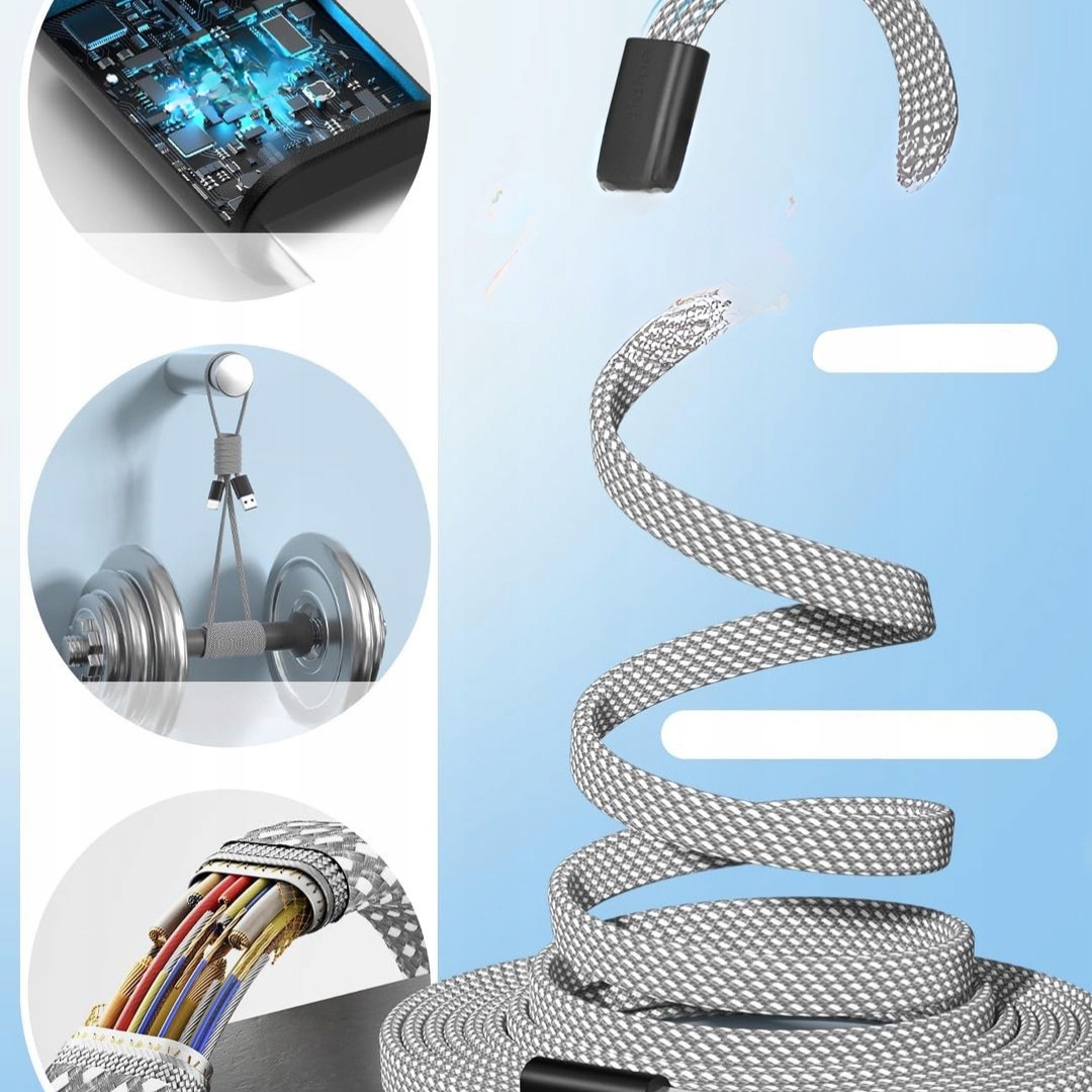 Magtame Magnetyczny kabel USB C do Lightning -1 m kabel iPhone USB C płaski - obrazek 5