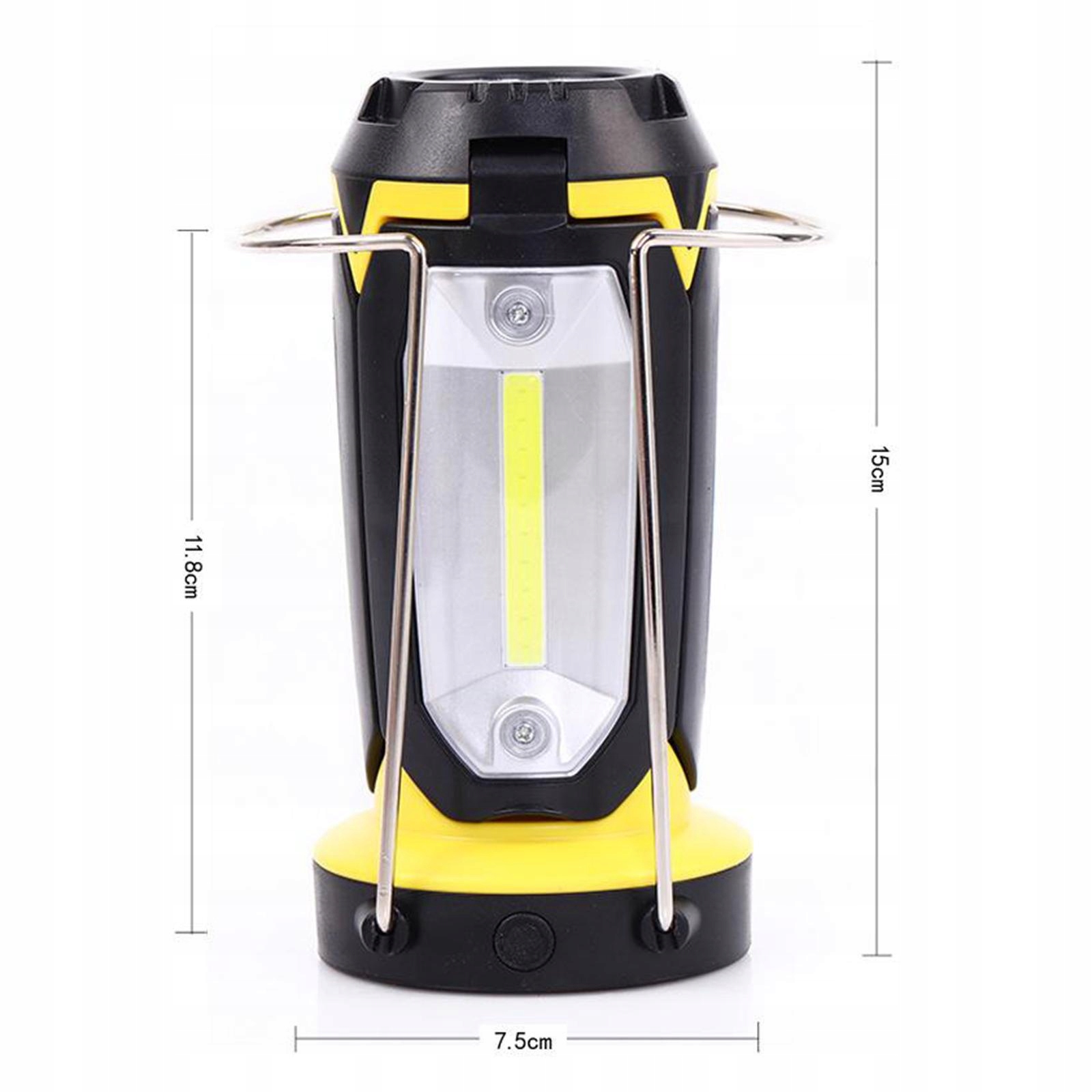 LAMPA KEMINGOWA, LATARKA LED Z AKUMULATOREM, 400 lm, 6 TRYBÓW, POWERBANK - obrazek 6