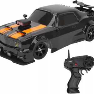 SAMOCHÓD DRIFT ZDALNIE STEROWANY 1:16 4WD LED CZARNY DLA DZIECI I DOROSŁYCH