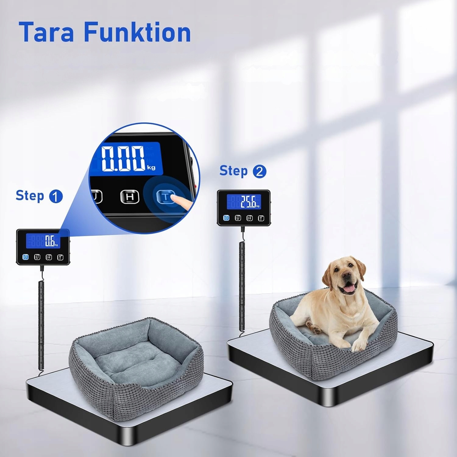 WAGA PACZKOWA 200 KG/10 g, STAL NIERDZEWNA, LCD, TARA/HOLD, 4 JEDN., USB 5V - obrazek 5