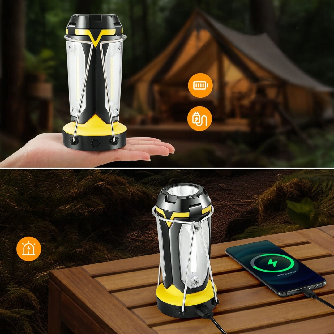 LAMPA KEMINGOWA, LATARKA LED Z AKUMULATOREM, 400 lm, 6 TRYBÓW, POWERBANK - obrazek 9