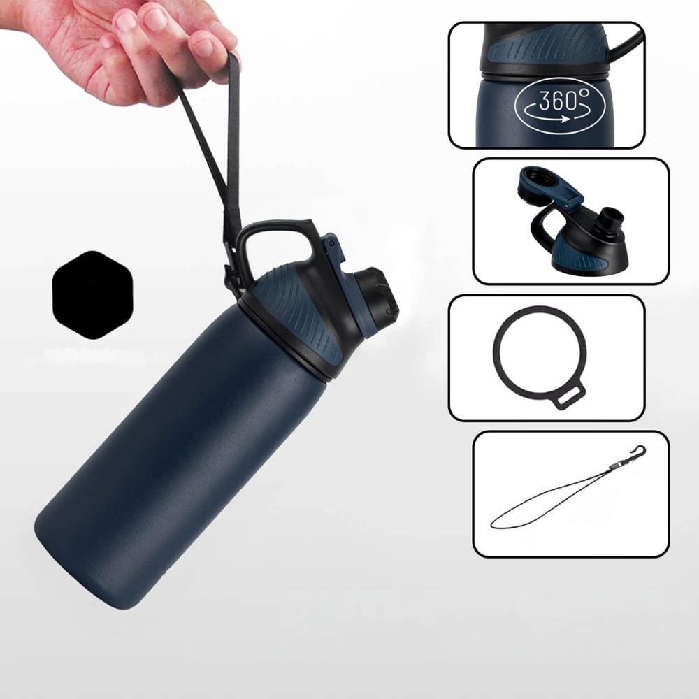 Butelka sportowa z magnetyczną nakrętką Fjbottle 1L do napojów gazowanych - obrazek 4