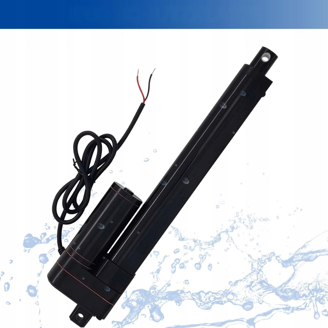 Siłownik liniowy 12V 3000N skok 300 mm 5 mm/s zestaw montaż - obrazek 4