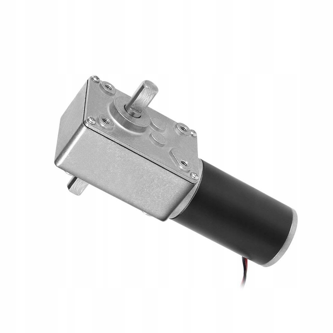 SILNIK MOTOREDUKTOR Z PRZEKŁADNIĄ ŚLIMAKOWĄ 12V 60RPM 8mm