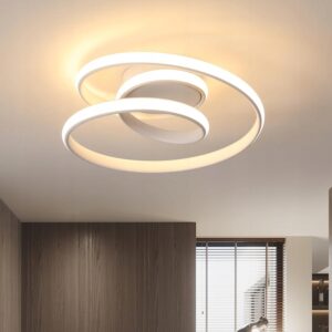 Lampa sufitowa LED 36W Biały 3000K nowoczesna spiralna do salonu, plafon