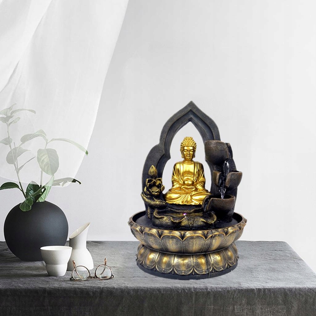FONTANNA STOŁOWA Z WODOSPADEM, Feng Shui DEKORACJA, MEDYTACJA, BUDDA - obrazek 4