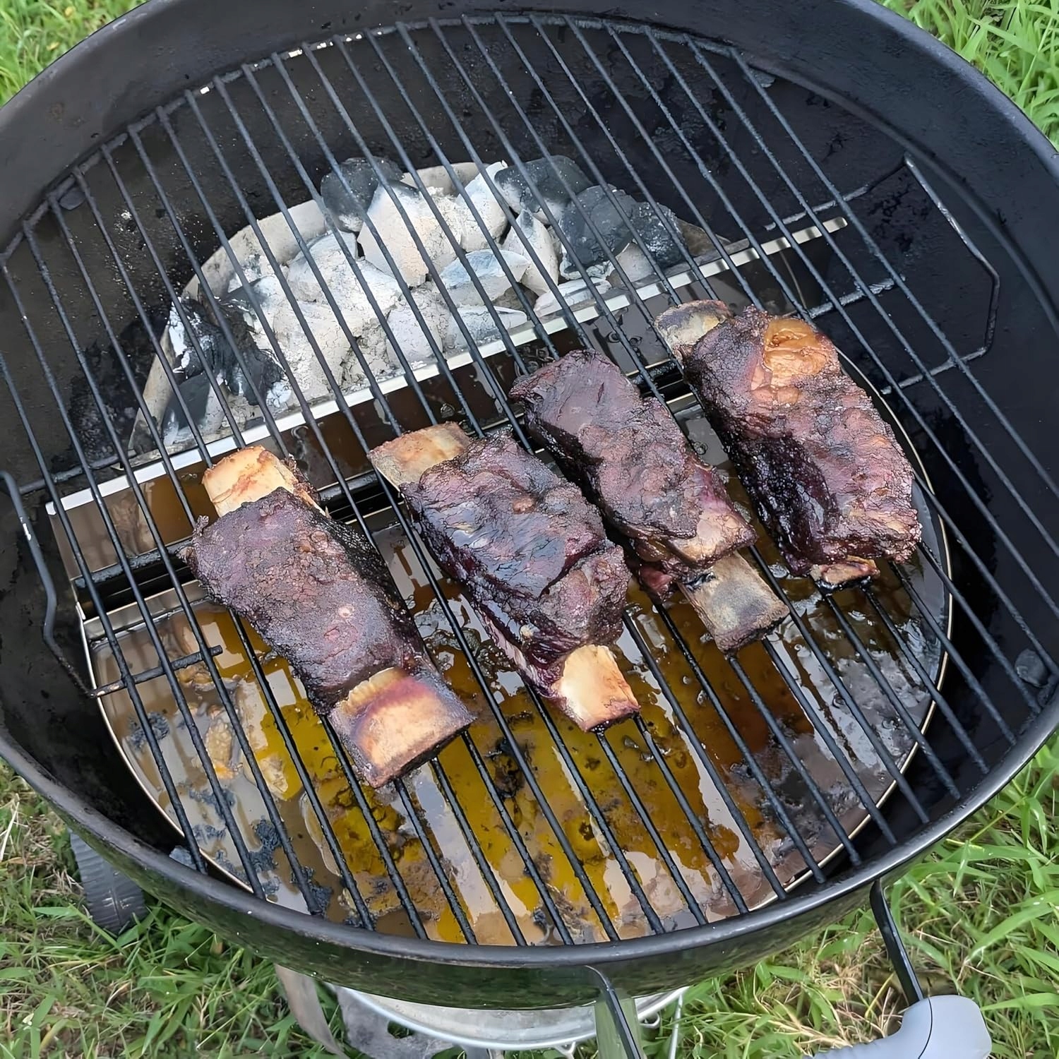 Półokrągła taca ociekowa, płyta grillowa Onlyfire 57cm - Stal nierdzewna - obrazek 9