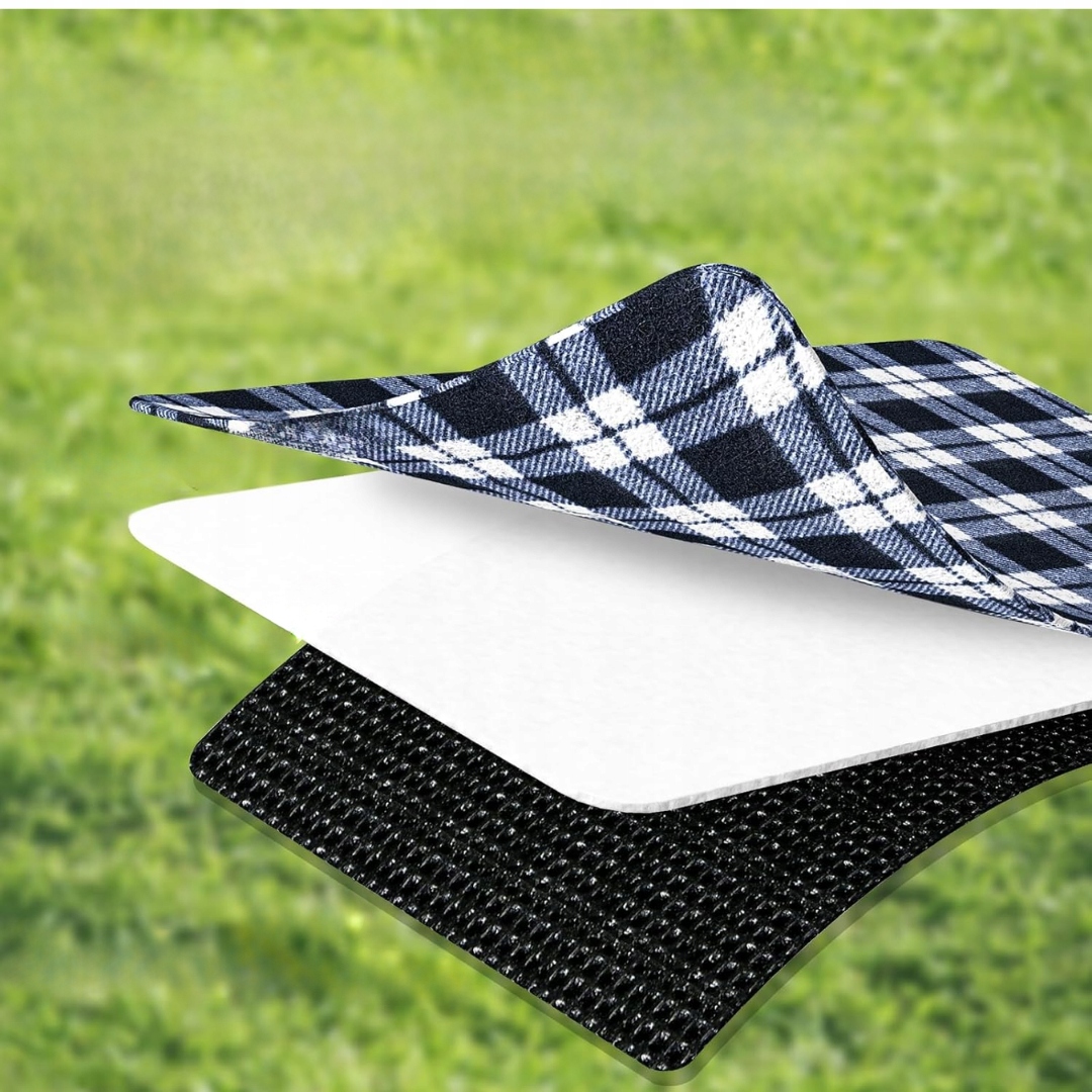 KOC PLAŻOWY XXL 200x200cm DUŻY PIKNIKOWY Z WODOODPORNĄ WARSTWĄ - obrazek 2