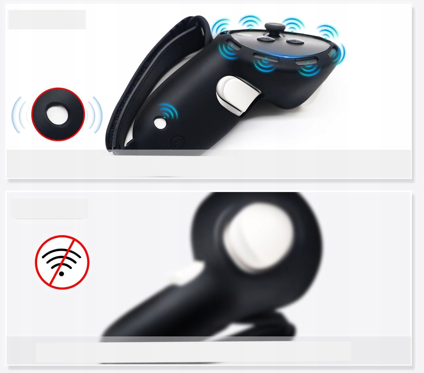 POKROWIEC NA UCHWYTY VR ZESTAW 2 SZT antypolizgowe, do Meta Quest3 - obrazek 2