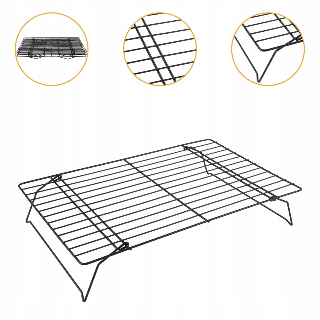 KRATKA CHŁODZĄCA 3-POZIOMY 40x25cm stojak do stygnięcia wypieków lukrowania - obrazek 5