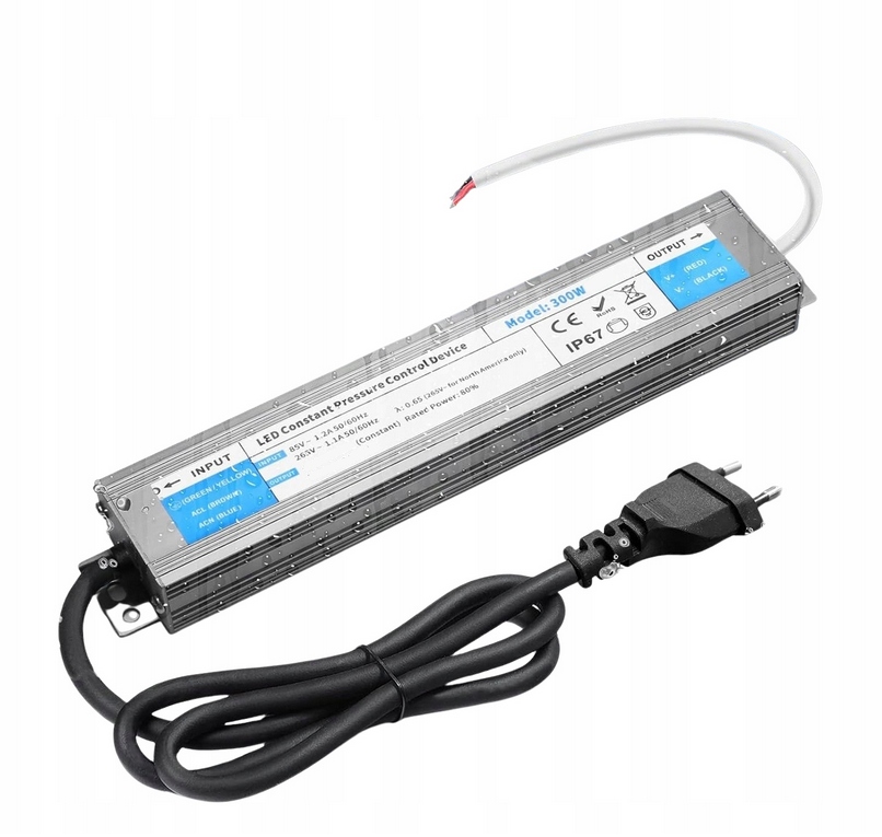 Zasilacz LED 12V 25A 300W transformator LED, wodoodporny
