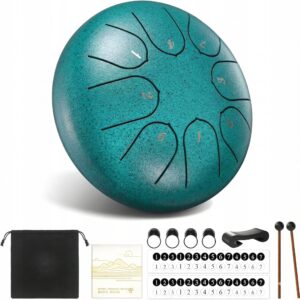 Bęben Językowy 8 Nut Tongue Drum Bęben 15 cm, metalowy instrument morski