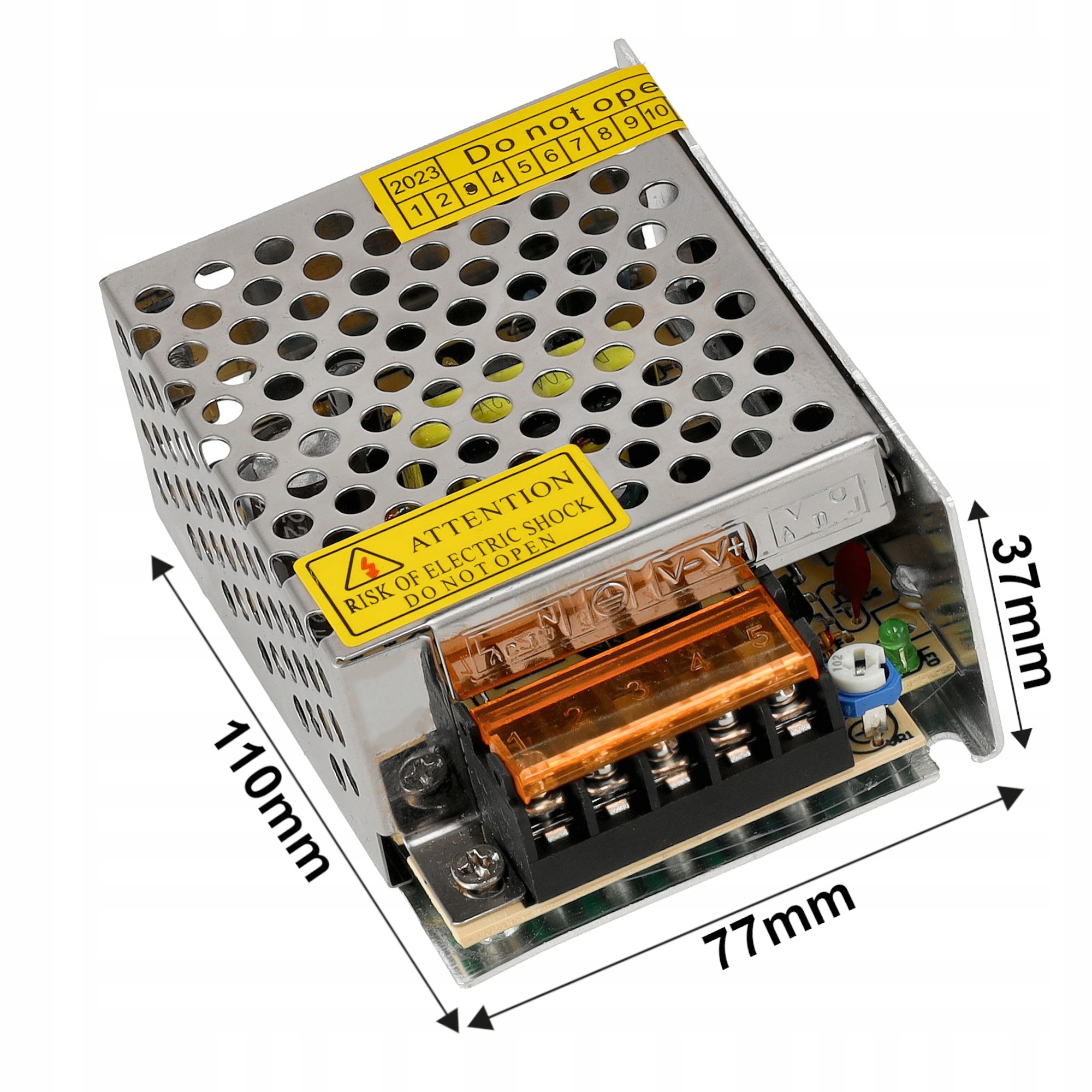 Zasilacz LED 12V Modułowy 60W 5A IP20 Do Taśm LED Transformator 230V 12V - obrazek 4