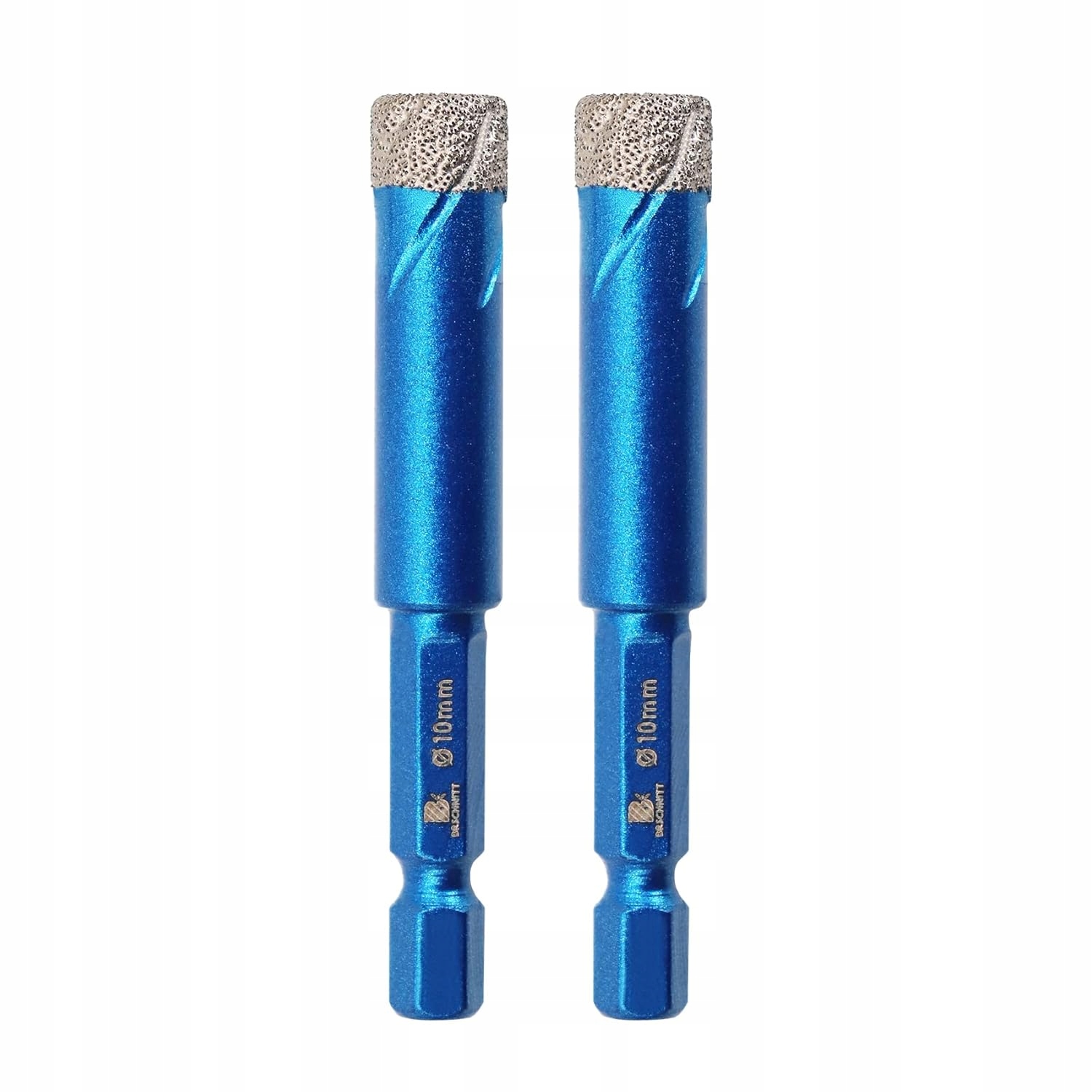 Brschnitt zestaw 2 wierteł diamentowych 10 mm do ceramiki, szkła, płytek