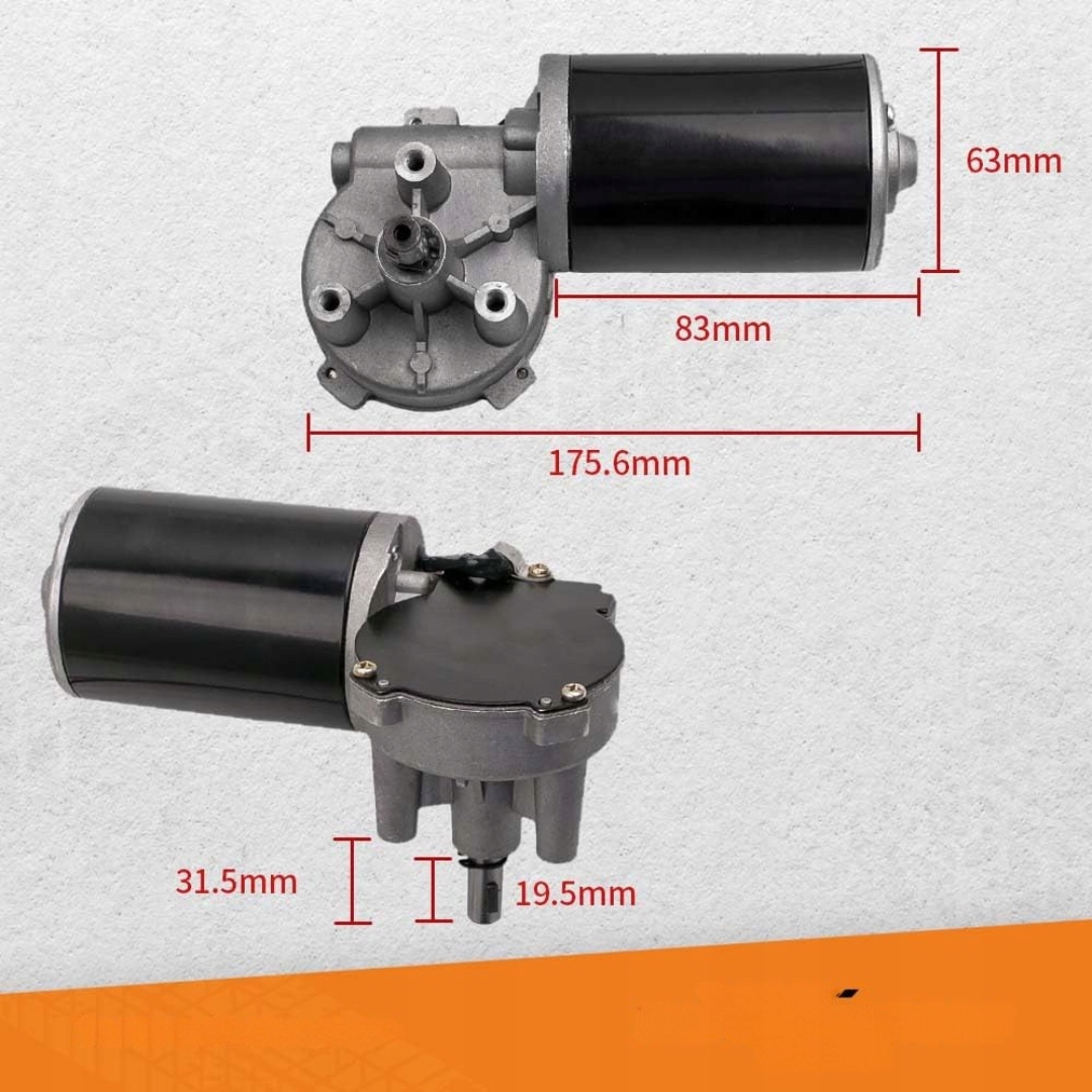 Silnik przekładniowy Napęd bramy Okno 10mm 45W 30Nm 220obr./min 24V DC - obrazek 2