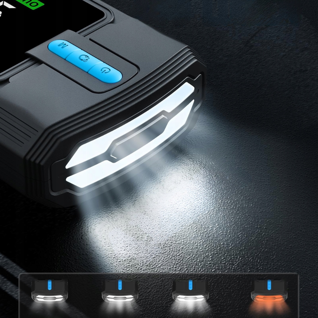 Powerbank rozruchowy z kompresorem 160 PSI, prąd szczytowy 3000 A, 12 V LED - obrazek 3
