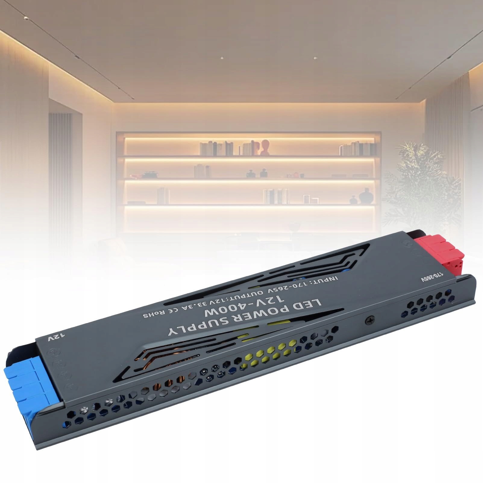 Zasilacz 12V 400W Slim 33,3A DO TAŚMY LED