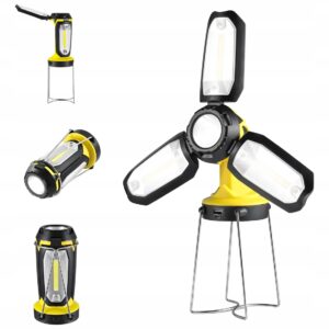 LAMPA KEMINGOWA, LATARKA LED Z AKUMULATOREM, 400 lm, 6 TRYBÓW, POWERBANK