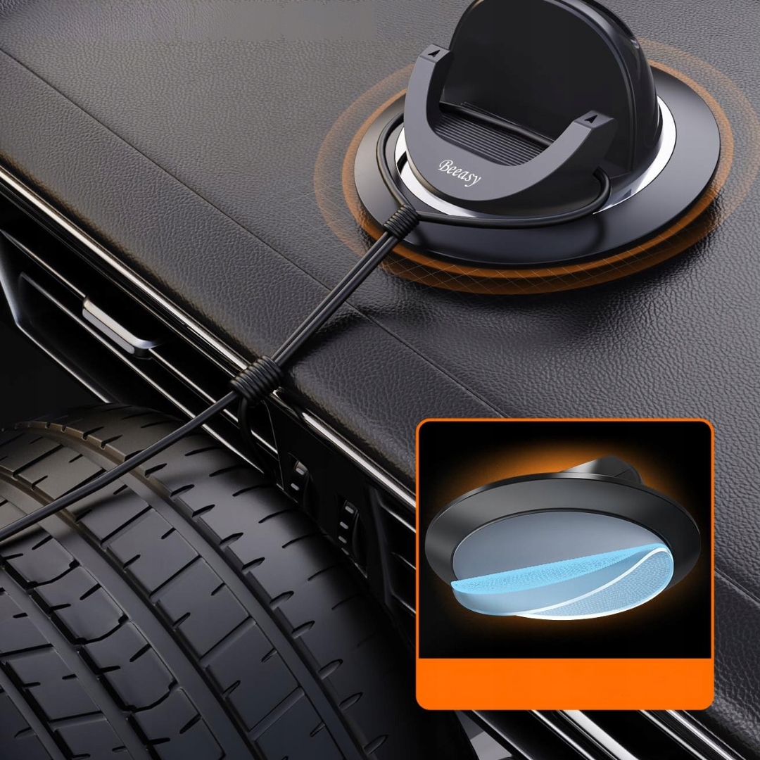 BEEASY Uchwyt Samochodowy Na Telefon 360° Do iPhone Android - obrazek 2