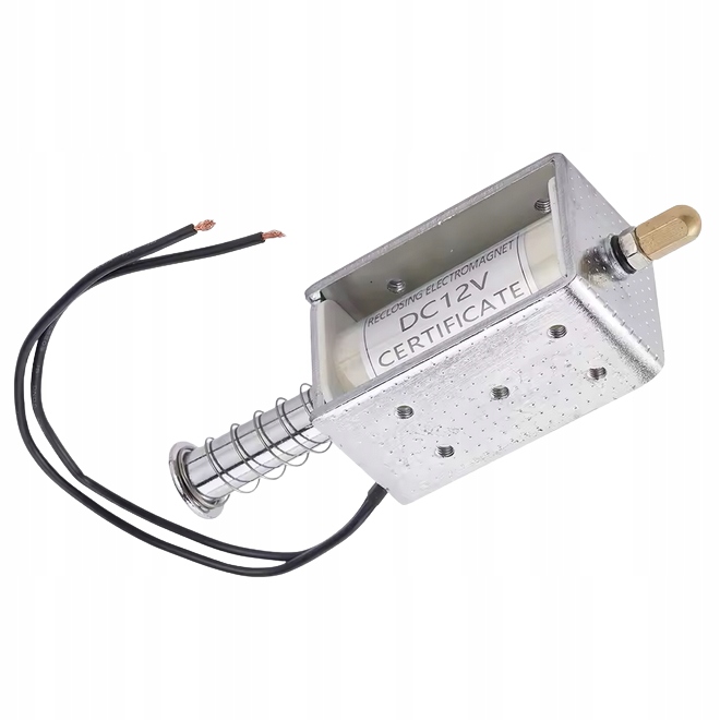 Dc 12v 35mm długi skok Push Pull elektromagnes