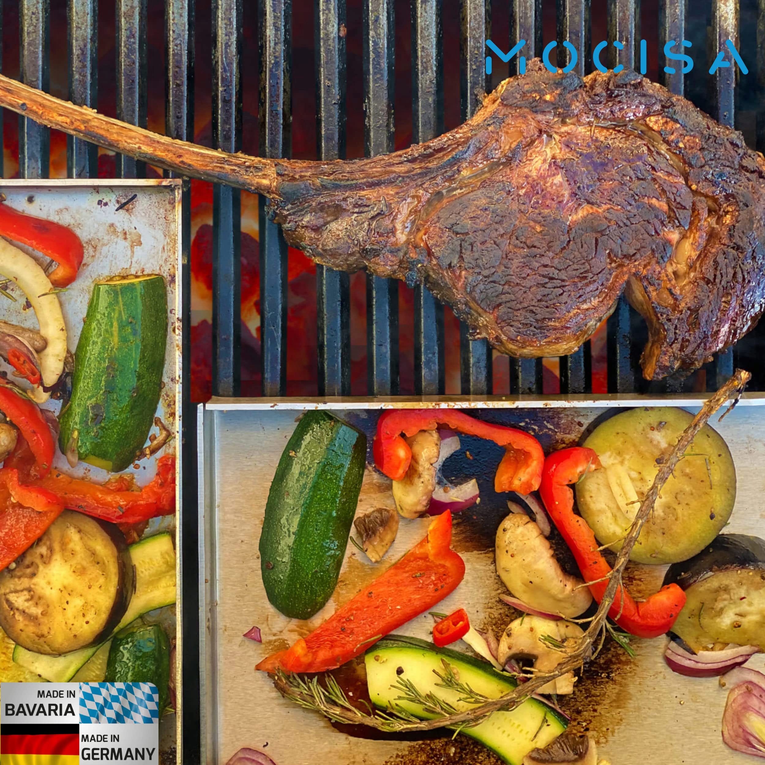 Płyta grillowa mocisa Plancha grill 30x 25 cm Stal nierdzewna - obrazek 4