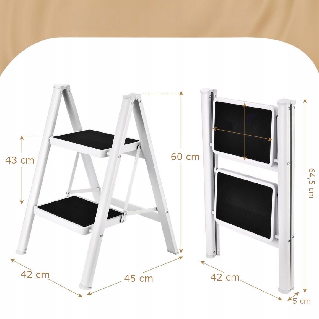 Drabina HBTower dwustopniowa, składana, nośność 150 kg - obrazek 5