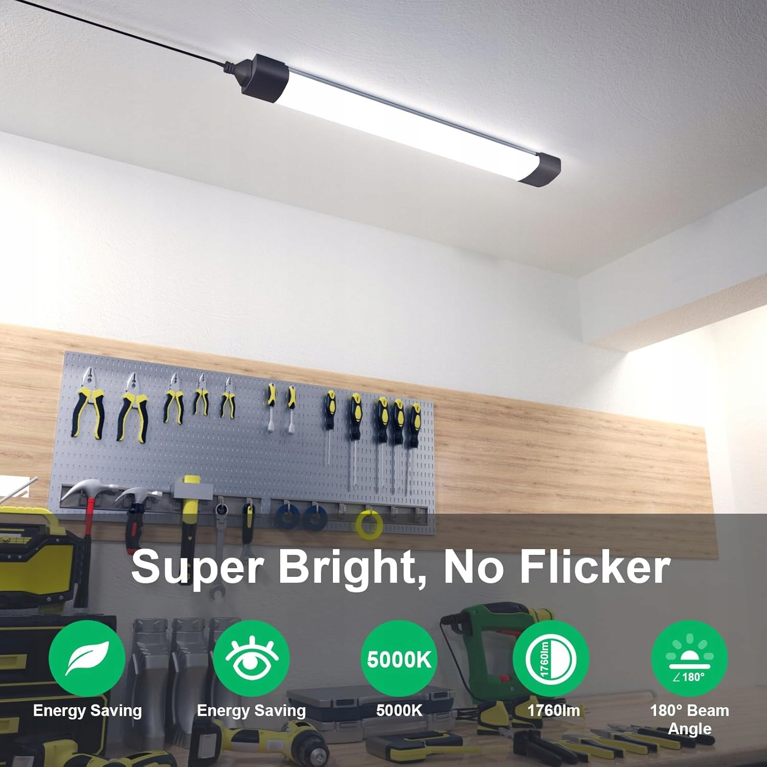 Wodoodporna lampa sufitowa LED 5000K 18W WARSZTATOWA, SZEREGOWA 60 cm - obrazek 10