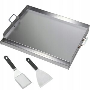 Płyta grillowa ze stali nierdzewnej BBQ 40x30cm