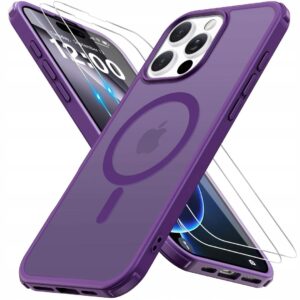 Etui do iPhone'a 16 Pro Max PLECKI MagSafe FIOLET MAT + 2X SZKŁO